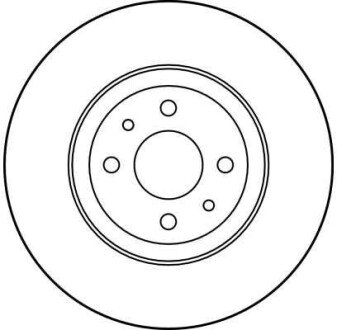 Вентилируемый тормозной диск trw automotive DF1757