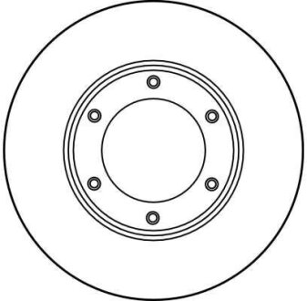 Вентильований гальмівний диск trw automotive DF1967