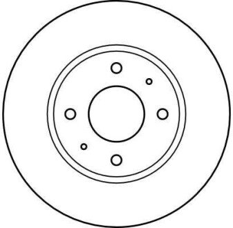 Вентильований гальмівний диск trw automotive DF4054