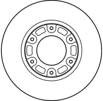 Вентильований гальмівний диск trw automotive DF4116
