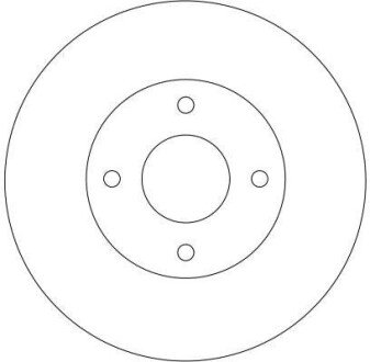 Вентилируемый тормозной диск trw automotive DF4169