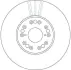 Вентилируемый тормозной диск TRW automotive DF4182S