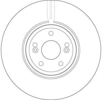 Вентилируемый тормозной диск trw automotive DF4231S