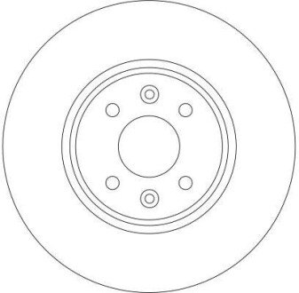 Вентильований гальмівний диск trw automotive DF4255