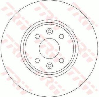 Вентильований гальмівний диск trw automotive DF4255