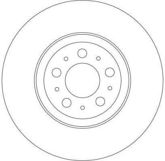 Вентильований гальмівний диск trw automotive DF4339