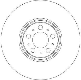 Вентилируемый тормозной диск trw automotive DF4340S