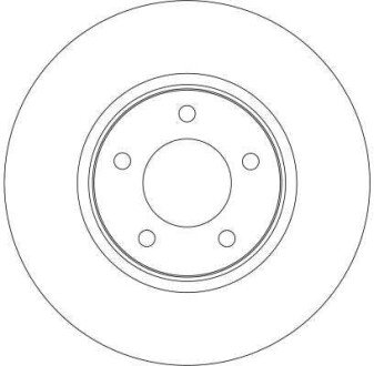 Вентилируемый тормозной диск trw automotive DF4346