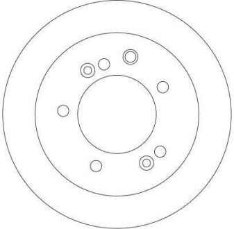 Вентильований гальмівний диск trw automotive DF4394