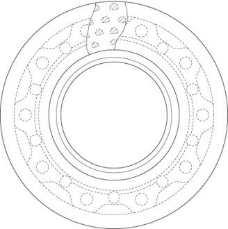 Вентильований гальмівний диск trw automotive DF5017S
