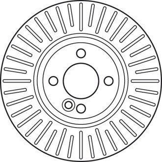 Вентилируемый тормозной диск trw automotive DF6010