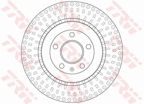 Вентилируемый тормозной диск TRW automotive DF6175S