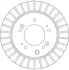 Вентилируемый тормозной диск TRW automotive DF6191S