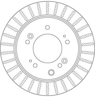 Вентильований гальмівний диск trw automotive DF6191S