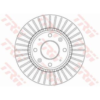 Вентильований гальмівний диск trw automotive DF6229