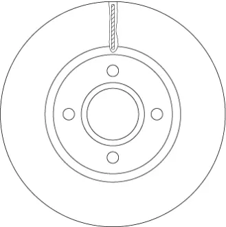 Вентилируемый тормозной диск TRW automotive DF6509