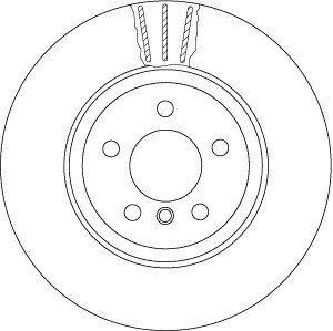 Вентильований гальмівний диск trw automotive DF6610S