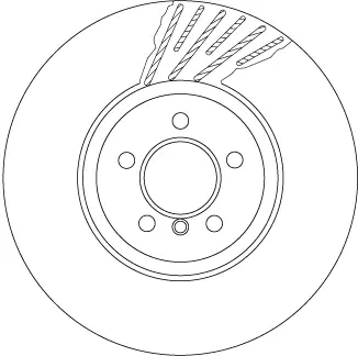 Вентильований гальмівний диск TRW automotive DF6613S
