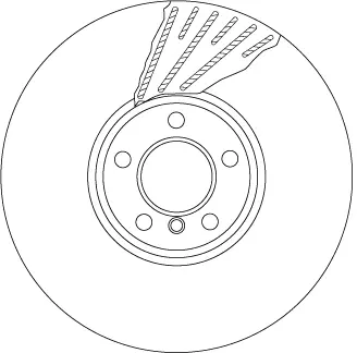 Вентилируемый тормозной диск TRW automotive DF6622S