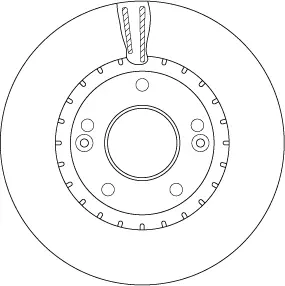 Вентилируемый тормозной диск TRW automotive DF6628