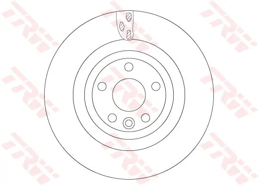 Вентилируемый тормозной диск TRW automotive DF6706S