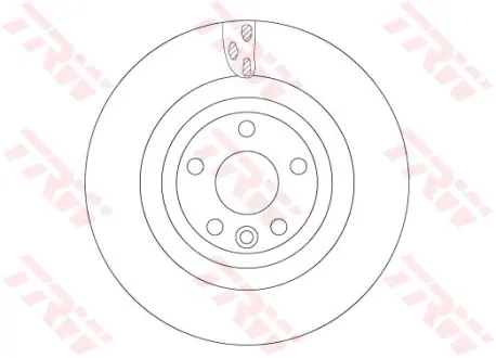 Вентильований гальмівний диск TRW automotive DF6706S