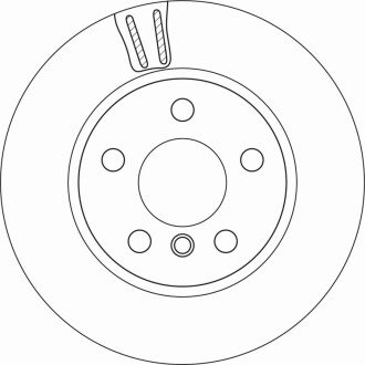 Вентилируемый тормозной диск trw automotive DF6715"