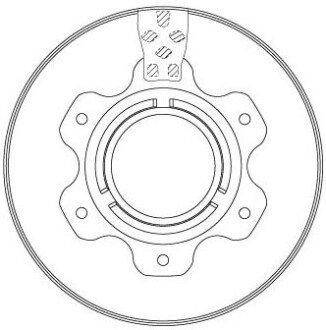Вентильований гальмівний диск trw automotive DF6743S