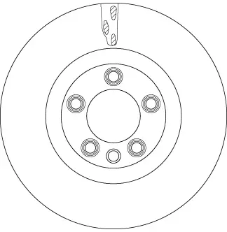 Вентилируемый тормозной диск TRW automotive DF6772S