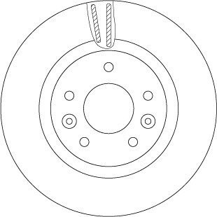 Вентилируемый тормозной диск trw automotive DF6786 на Рено Kadjar