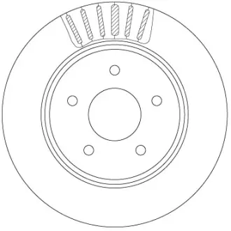 Вентильований гальмівний диск TRW automotive DF6789