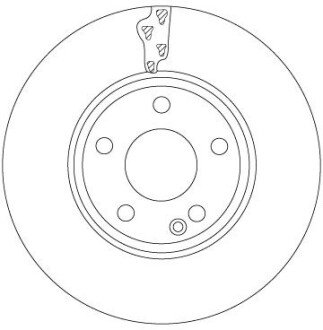 Вентильований гальмівний диск trw automotive DF6885