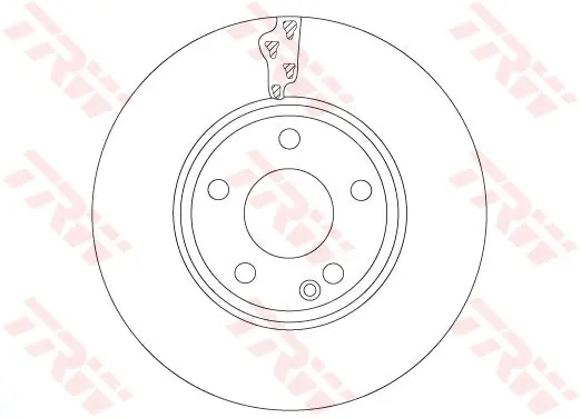 Вентильований гальмівний диск TRW automotive DF6885 (фото 1)