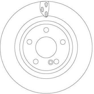 Вентилируемый тормозной диск trw automotive DF6887