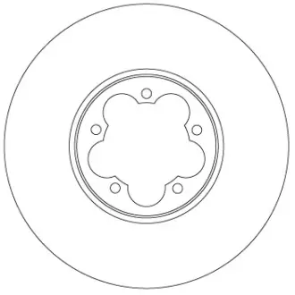Вентилируемый тормозной диск TRW automotive DF6921S