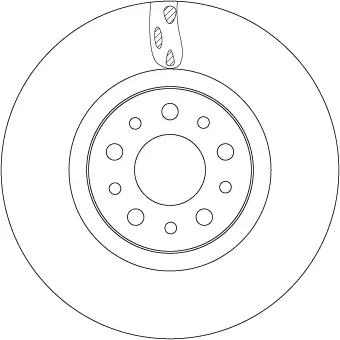 Вентилируемый тормозной диск TRW automotive DF6933