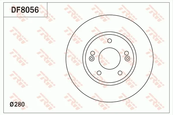 Вентилируемый тормозной диск TRW automotive DF8056