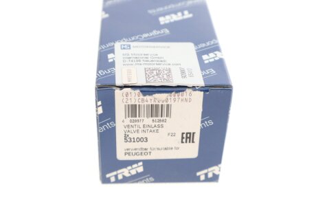 Впускной клапан trw automotive 531003