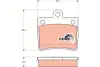 Задние тормозные колодки TRW automotive GDB1283