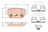 Задние тормозные колодки TRW automotive GDB1732