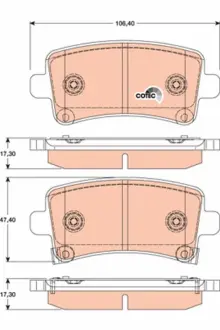 Задні тормозні (гальмівні) колодки TRW automotive GDB1784