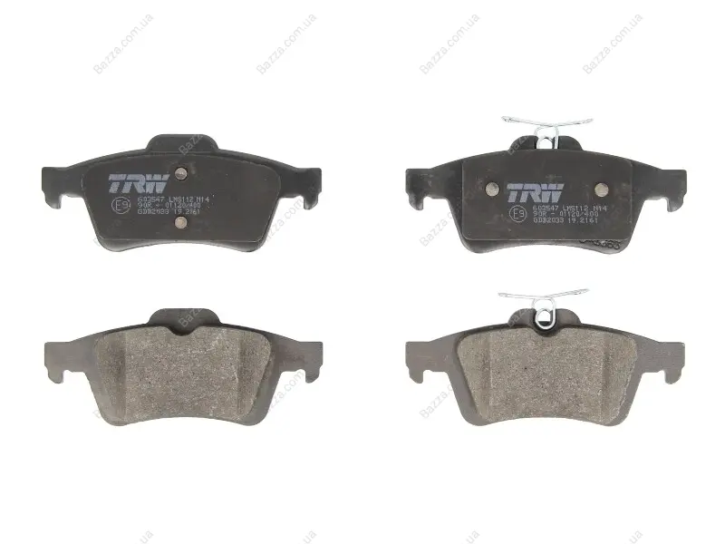 Задние тормозные колодки TRW automotive GDB2033