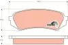 Задние тормозные колодки TRW automotive GDB3198