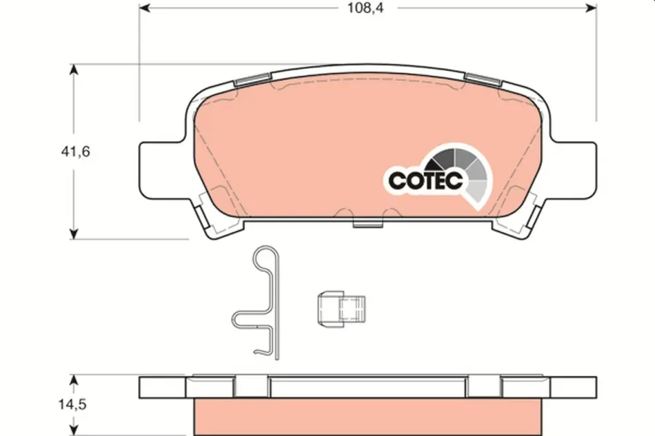 Задние тормозные колодки TRW automotive GDB3223