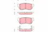 Задние тормозные колодки TRW automotive GDB3298