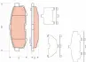 Задние тормозные колодки TRW automotive GDB3406