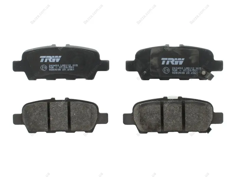Задние тормозные колодки TRW automotive GDB3508
