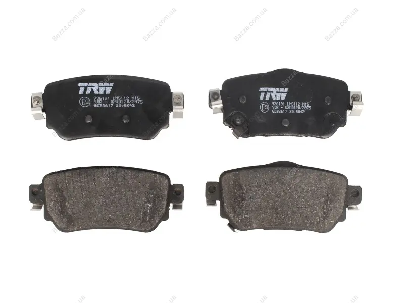 Задние тормозные колодки TRW automotive GDB3617