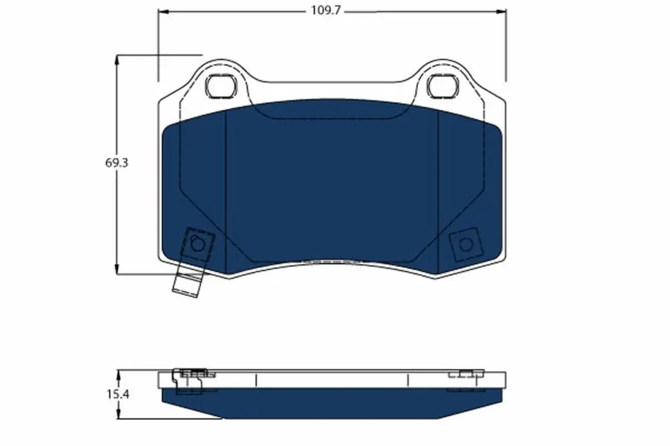 Задние тормозные колодки TRW automotive GDB4171BTE