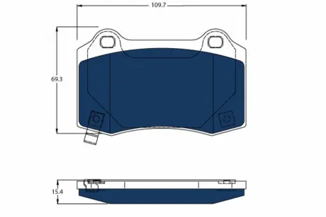 Задние тормозные колодки TRW automotive GDB4171BTE